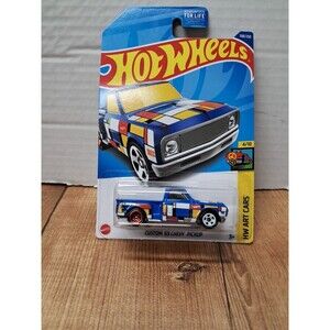 Custom '69 Chevy Pickup 108/250 Hot Wheels 2022 HCX45 HW Art Cars 4/10 blue
